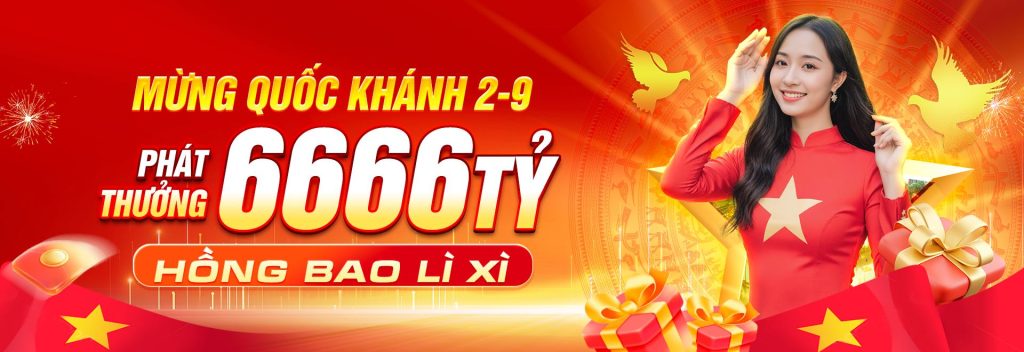 PG66 mừng Quốc Khánh tặng thưởng 6666 tỷ